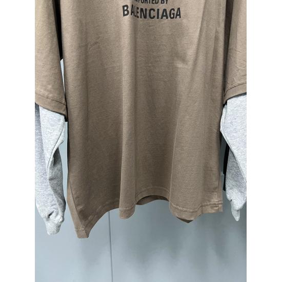 Balenciaga 世界粮食拼接长T恤