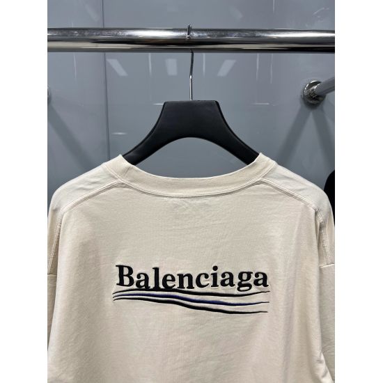Balenciaga 可乐拼接长T恤
