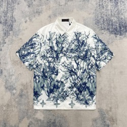 LV 珊瑚印花短袖衬衫