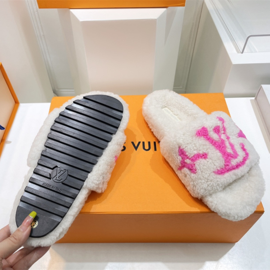 Louis Vuitton Paseo Comfort羊毛拖鞋