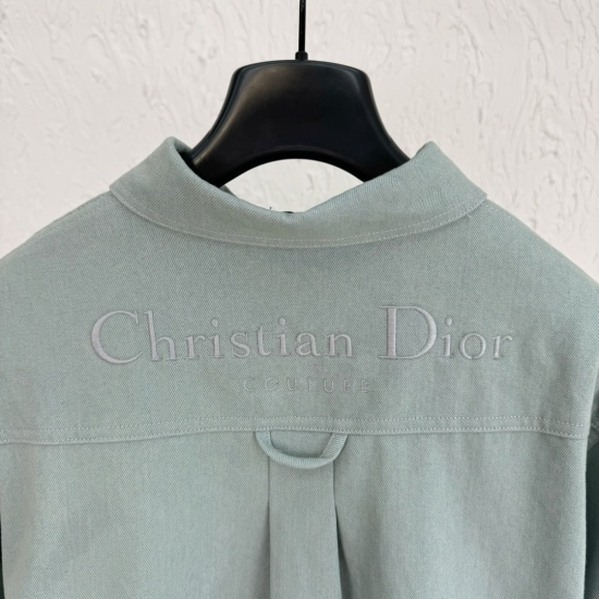 Dior 牛仔格纹双面衬衫外套