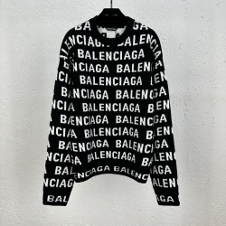 Balenciaga 羊毛弹幕圆领针织衫