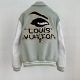 Louis Vuitton章仔刺绣羊毛棒球外套