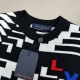 Louis Vuitton 黑白logo提花针织衫