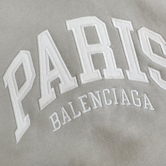 Balenciaga Paris刺绣连帽卫衣