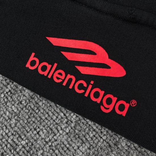 Balenciaga多logo印花帽衫