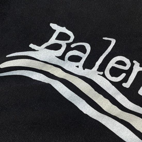 Balenciaga可乐涂鸦帽衫/洗水黑