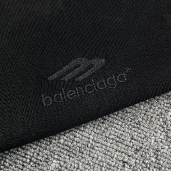 Balenciaga 梵文做旧拉链帽衫