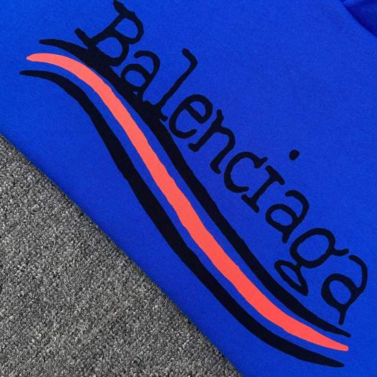 Balenciaga可乐涂鸦加绒帽衫