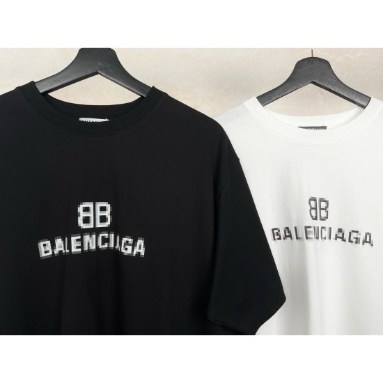 Balenciaga马赛克BB短袖
