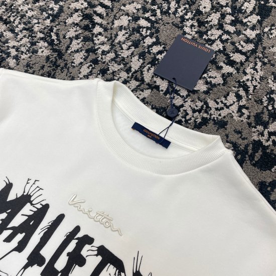 Louis Vuitton胸前Malletier International标识运动衫 