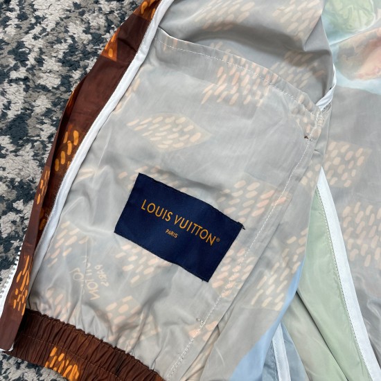 Louis Vuitton印花锦纶防风夹克