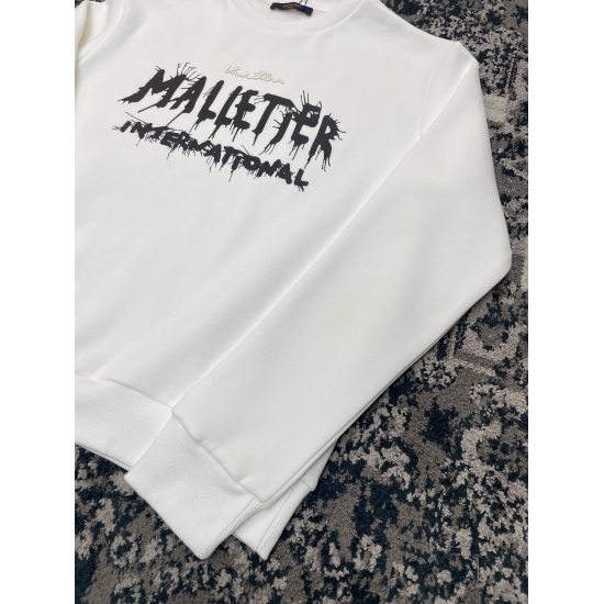 Louis Vuitton胸前Malletier International标识运动衫 