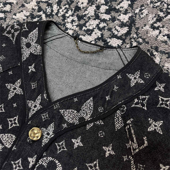 Louis Vuitton Monogram丹宁棒球衬衫
