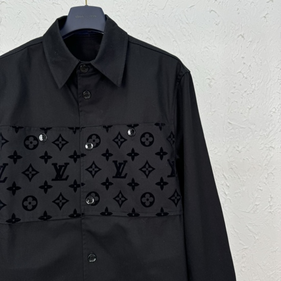Louis Vuitton老花植绒衬衫#31832R839
