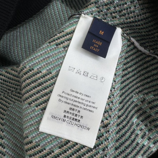 Louis Vuitton全幅提花羊毛混纺圆领衫#32083A041