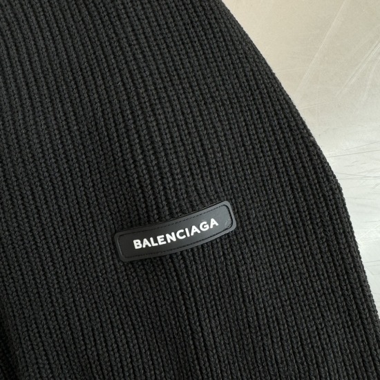 Balenciaga 袖标假两件针织衫#32152R839