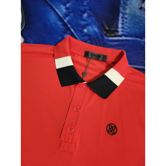 G/FORE Men's Short Sleeve Tricolour Polo