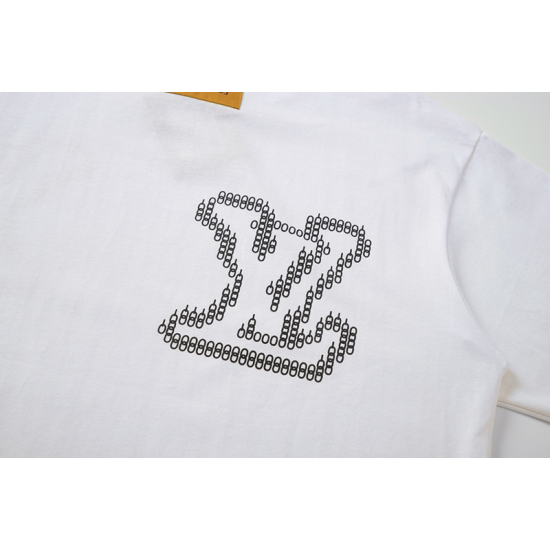 Louis Vuitton Limited New Wall Brick Graffiti Logo Print Short-sleeved T-shirt