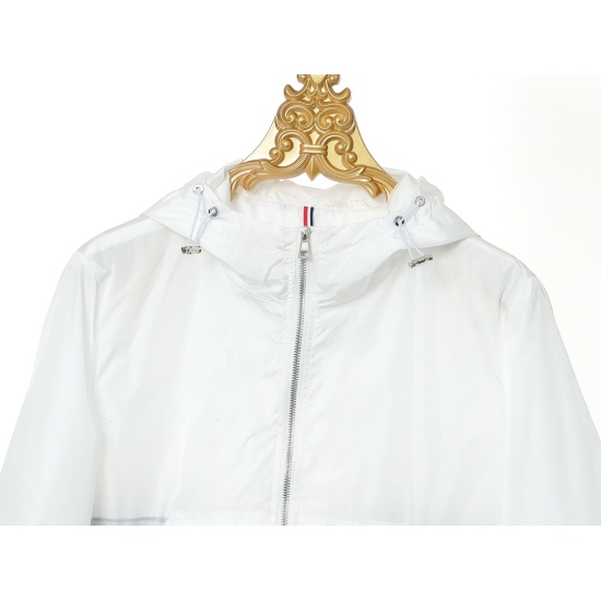Moncler Zipper Hooded Jacket Windbreaker Sun Protection