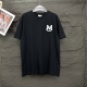 MONCLER 2024 new embroidered letter logo couple short sleeve T-shirt