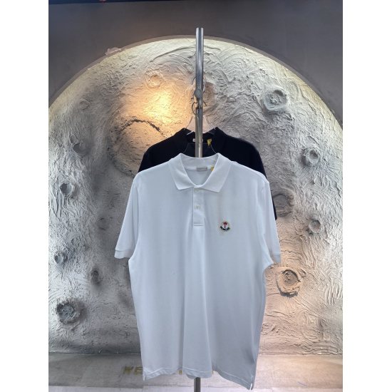 Moncler logo Embroidery short sleeve Polo dry sweat absorption is not easy to deform