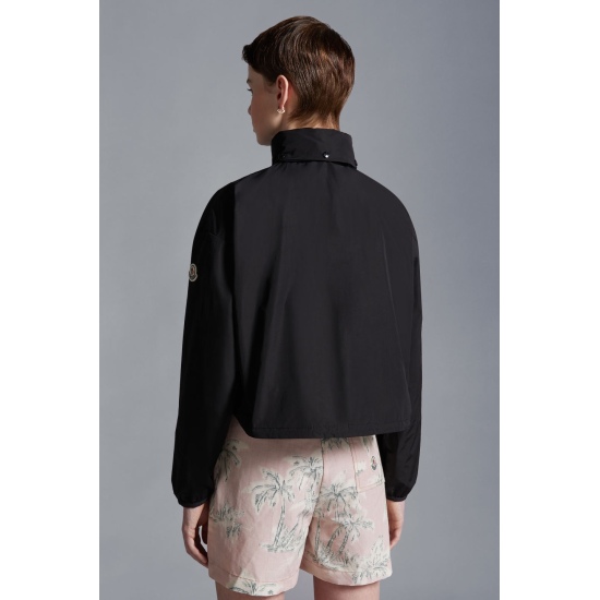 Moncler LEDA24 new short hooded parka trench jacket for women