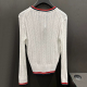 G/FORE women's early autumn the latest cardigan coat imported loom knitting long sleeve