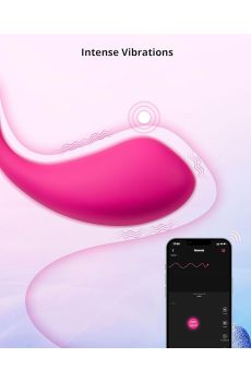 LOVENSE Lush 3 Vibrator, Mini Wearable Bullet Vibrator for Women, Small Egg Shape Remote Control Vibrating Ball Adult Sex Toys with Bluetooth Stimulator Dildo, Pink