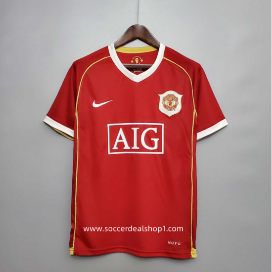 Camiseta 1ª equipación del Manchester United Retro 2006/2007