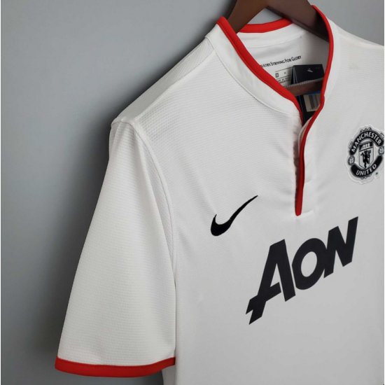 Camiseta 2ª equipación del Manchester United Retro Blanca 2013/2014