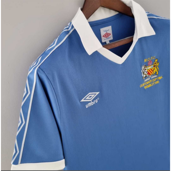 Camiseta 1ª equipación del Manchester City Retro 1981/1982
