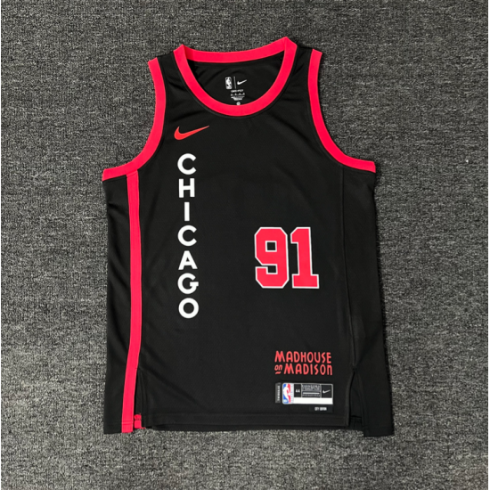 RODMAN # 91 Negra, Chicago Bulls 2024