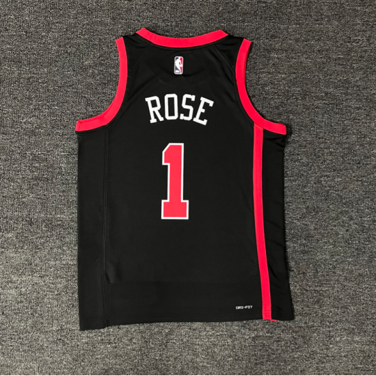 ROSE # 1 Negra, Chicago Bulls 2024