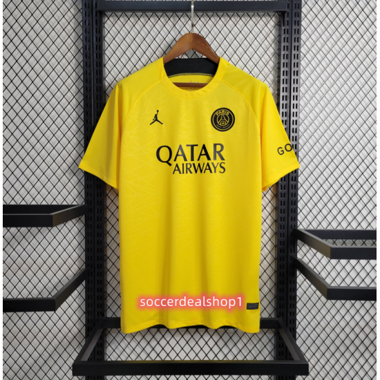 Camiseta  del PSG Entrenamiento amarilla 2023/2024