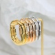 Tiffany LOCK ROSE Brand Designer Lock Round Loop Hoop Earrings For Women Jewelry With Box