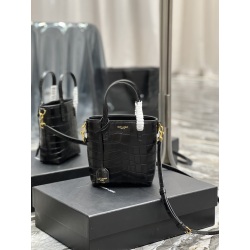 YSL Mini Toy Shopping Top Quality Crocodile Cow Leather Women Shoulder Handbag For Women With Original Package Size:18x17x8cm
