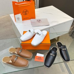 Hermès H slippers spring and summer classic fisherman shoes