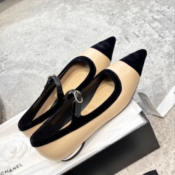 Chanel C Jia Xiaoxiang new pointed velvet flat shoes