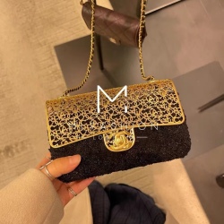 Chanel exclusive customized metal CF hollow bag