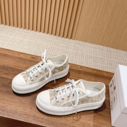 Dior Dior's latest spring and summer catwalk style casual thick-soled cloth shoes