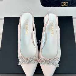 CHANE Xiaoxiang bow rhinestone high-heeled sandals