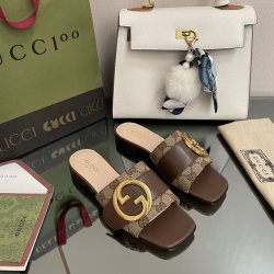 GuCCl high-end boutique round interlocking new sandals