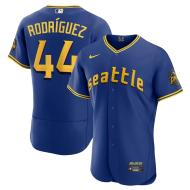 Seattle Mariners #44 Julio Rodriguez Men's Nike Royal 2023 City Connect Authentic Player Jersey