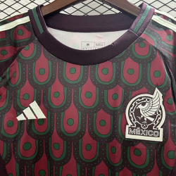 Women's Soccer Jerseys 2024 Mexico Home Jersey Girls Short Sleeve T-Shirt