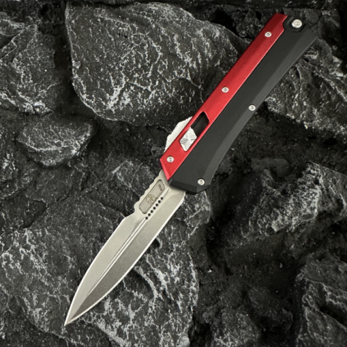 Microtech switchblade knife Red
